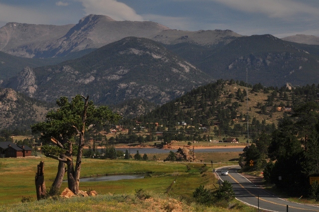 Longs PeakOverlooking Estes Park from Route 7